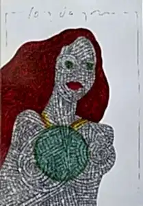 MURAT ÖZDOĞRU tarafından 2024 yılında 50x35 cm ölçülerinde Kağıt üzeri akrilik boya tekniği ile yapılmıştır.