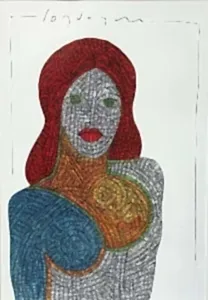 MURAT ÖZDOĞRU tarafından 2024 yılında 50x35 cm ölçülerinde Kağıt üzeri akrilik boya tekniği ile yapılmıştır.