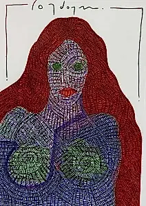 MURAT ÖZDOĞRU tarafından 2024 yılında 50x35 cm ölçülerinde Kağıt üzeri akrilik boya tekniği ile yapılmıştır.