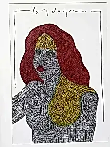 MURAT ÖZDOĞRU tarafından 2024 yılında 50x35 cm ölçülerinde Kağıt üzeri akrilik boya tekniği ile yapılmıştır.