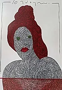 MURAT ÖZDOĞRU tarafından 2024 yılında 50x35 cm ölçülerinde Kağıt üzeri akrilik boya tekniği ile yapılmıştır.