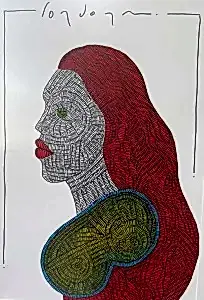 MURAT ÖZDOĞRU tarafından 2024 yılında 50x35 cm ölçülerinde Kağıt üzeri akrilik boya tekniği ile yapılmıştır.