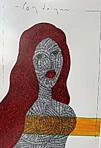 MURAT ÖZDOĞRU tarafından 2024 yılında 50x35 cm ölçülerinde Kağıt üzeri akrilik boya tekniği ile yapılmıştır.