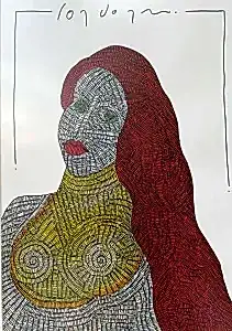 MURAT ÖZDOĞRU tarafından 2024 yılında 50x35 cm ölçülerinde Kağıt üzeri akrilik boya tekniği ile yapılmıştır.