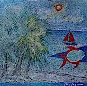 MURAT ÖZDOĞRU tarafından 2024 yılında 65x65 cm ölçülerinde Tuval üzeri akrilik boya tekniği ile yapılmıştır.