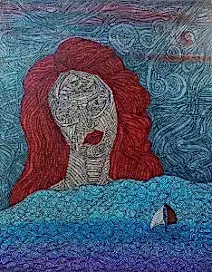 MURAT ÖZDOĞRU tarafından 2020 yılında 61x77 cm ölçülerinde Tuval üzeri akrilik boya tekniği ile yapılmıştır.