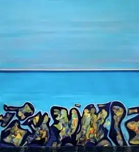 NECMETTİN ÖZLÜ tarafından 2020 yılında 65x60 cm ölçülerinde Tuval üzeri akrilik boya tekniği ile yapılmıştır.