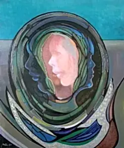 NECMETTİN ÖZLÜ tarafından 2020 yılında 60x50 cm ölçülerinde Tuval üzeri akrilik boya tekniği ile yapılmıştır.