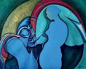 NECMETTİN ÖZLÜ tarafından 2020 yılında 80x100 cm ölçülerinde Tuval üzeri akrilik boya tekniği ile yapılmıştır.