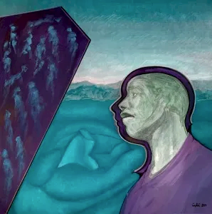 NECMETTİN ÖZLÜ tarafından 2020 yılında 60x60 cm ölçülerinde Tuval üzeri akrilik boya tekniği ile yapılmıştır.