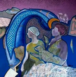 NECMETTİN ÖZLÜ tarafından 2024 yılında 60x60 cm ölçülerinde Tuval üzeri akrilik boya tekniği ile yapılmıştır.