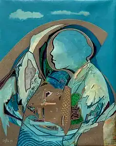 NECMETTİN ÖZLÜ tarafından 50x40 cm ölçülerinde Tuval üzeri akrilik boya tekniği ile yapılmıştır.