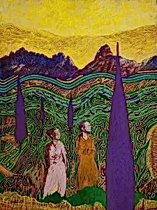 NECMETTİN ÖZLÜ tarafından 40x30 cm ölçülerinde Tuval üzeri akrilik boya tekniği ile yapılmıştır.