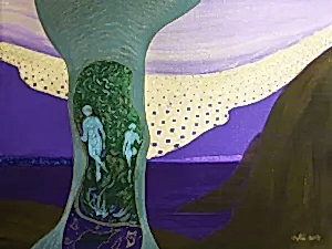 NECMETTİN ÖZLÜ tarafından 30x40 cm ölçülerinde Tuval üzeri akrilik boya tekniği ile yapılmıştır.