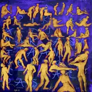 NECMETTİN ÖZLÜ tarafından 70x70 cm ölçülerinde Tuval üzeri akrilik boya tekniği ile yapılmıştır.