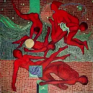 NECMETTİN ÖZLÜ tarafından 70x70 cm ölçülerinde Tuval üzeri akrilik boya tekniği ile yapılmıştır.