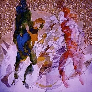 NECMETTİN ÖZLÜ tarafından 2014 yılında 93x93 cm ölçülerinde Hahnemühle kağıt üzeri karışık teknik tekniği ile yapılmıştır.