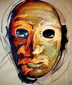 NECMETTİN ÖZLÜ tarafından 2015 yılında 60x50 cm ölçülerinde Hahnemühle kağıt üzeri karışık teknik tekniği ile yapılmıştır.