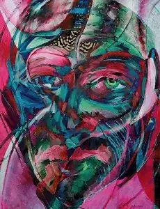 NECMETTİN ÖZLÜ tarafından 2015 yılında 62x48 cm ölçülerinde Hahnemühle kağıt üzeri karışık teknik tekniği ile yapılmıştır.