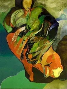 NECMETTİN ÖZLÜ tarafından 2007 yılında 196x150 cm ölçülerinde Tuval üzeri yağlı boya tekniği ile yapılmıştır.