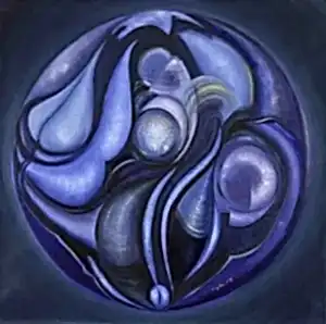 NECMETTİN ÖZLÜ tarafından 2009 yılında 100x100 cm ölçülerinde Tuval üzeri yağlı boya tekniği ile yapılmıştır.