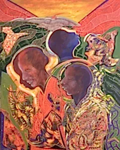 NECMETTİN ÖZLÜ tarafından 2023 yılında 100x80 cm ölçülerinde Tuval üzeri akrilik boya tekniği ile yapılmıştır.