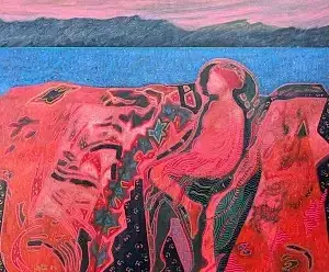 NECMETTİN ÖZLÜ tarafından 2023 yılında 50x60 cm ölçülerinde Tuval üzeri yağlı boya tekniği ile yapılmıştır.