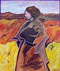 NECMETTİN ÖZLÜ tarafından 2023 yılında 60x50 cm ölçülerinde Tuval üzeri akrilik boya tekniği ile yapılmıştır.