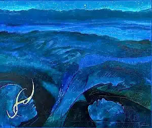 NECMETTİN ÖZLÜ tarafından 3023 yılında 50x60 cm ölçülerinde Tuval üzeri akrilik boya tekniği ile yapılmıştır.