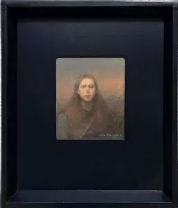 SERTAP YEĞİN tarafından 2025 yılında 14x12 cm ölçülerinde Duralit üzeri yağlı boya tekniği ile yapılmıştır.