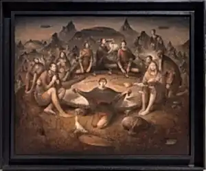 SERTAP YEĞİN tarafından 2025 yılında 80x100 cm ölçülerinde Tuval üzeri yağlı boya tekniği ile yapılmıştır.