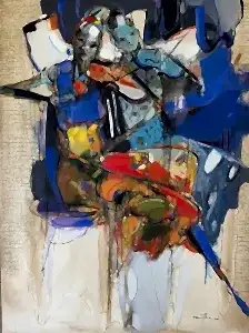 NURETTİN AKKAYA tarafından 2022 yılında 120x90 cm ölçülerinde Tuval üzeri yağlı boya tekniği ile yapılmıştır.