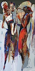 NURETTİN AKKAYA tarafından 2022 yılında 130x65 cm ölçülerinde Tuval üzeri yağlı boya tekniği ile yapılmıştır.