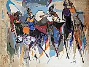 NURETTİN AKKAYA tarafından 2022 yılında 60x80 cm ölçülerinde Tuval üzeri yağlı boya tekniği ile yapılmıştır.