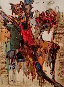 NURETTİN AKKAYA tarafından 2019 yılında 120x90 cm ölçülerinde Tuval üzeri yağlı boya tekniği ile yapılmıştır.