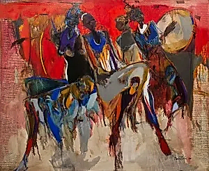 NURETTİN AKKAYA tarafından 2020 yılında 125x150 cm ölçülerinde Tuval üzeri yağlı boya tekniği ile yapılmıştır.