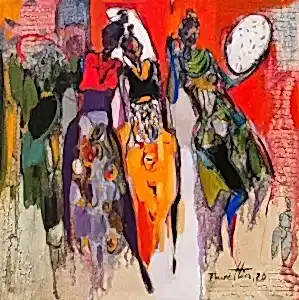 NURETTİN AKKAYA tarafından 2020 yılında 40x40 cm ölçülerinde Tuval üzeri yağlı boya tekniği ile yapılmıştır.