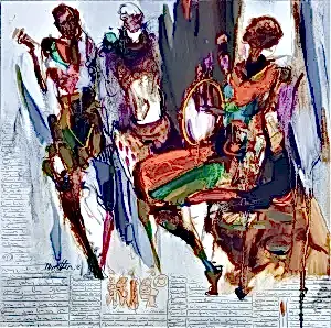 NURETTİN AKKAYA tarafından 2018 yılında 70x70 cm ölçülerinde Tuval üzeri yağlı boya tekniği ile yapılmıştır.