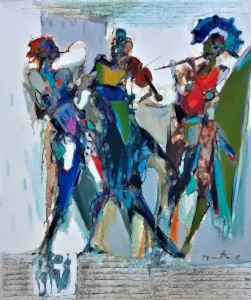 NURETTİN AKKAYA tarafından 2018 yılında 60x50 cm ölçülerinde Tuval üzeri yağlı boya tekniği ile yapılmıştır.