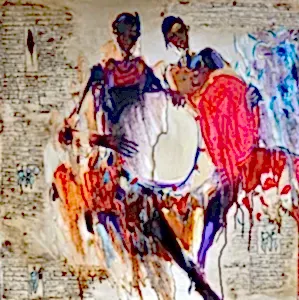 NURETTİN AKKAYA tarafından 2017 yılında 90x90 cm ölçülerinde Tuval üzeri yağlı boya tekniği ile yapılmıştır.