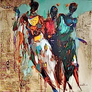 NURETTİN AKKAYA tarafından 2017 yılında 90x90 cm ölçülerinde Tuval üzeri yağlı boya tekniği ile yapılmıştır.