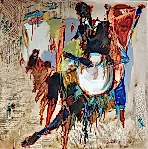 NURETTİN AKKAYA tarafından 2017 yılında 90x90 cm ölçülerinde Tuval üzeri yağlı boya tekniği ile yapılmıştır.