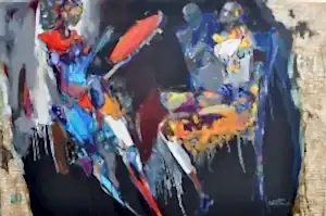 NURETTİN AKKAYA tarafından 2017 yılında 100x150 cm ölçülerinde Tuval üzeri yağlı boya tekniği ile yapılmıştır.