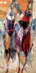 NURETTİN AKKAYA tarafından 2024 yılında 130x65 cm ölçülerinde Tuval üzeri yağlı boya tekniği ile yapılmıştır.