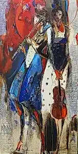 NURETTİN AKKAYA tarafından 2024 yılında 130x65 cm ölçülerinde Tuval üzeri yağlı boya tekniği ile yapılmıştır.