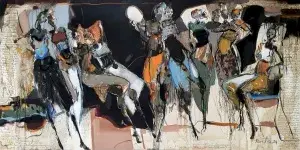 NURETTİN AKKAYA tarafından 2024 yılında 65x130 cm ölçülerinde Tuval üzeri yağlı boya tekniği ile yapılmıştır.