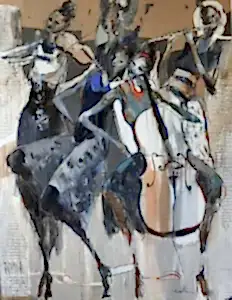 NURETTİN AKKAYA tarafından 2025 yılında 180x140 cm ölçülerinde Tuval üzeri yağlı boya tekniği ile yapılmıştır.