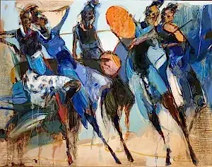 NURETTİN AKKAYA tarafından 2025 yılında 140x180 cm ölçülerinde Tuval üzeri yağlı boya tekniği ile yapılmıştır.