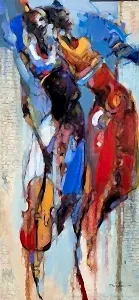 NURETTİN AKKAYA tarafından 2025 yılında 150x70 cm ölçülerinde Tuval üzeri yağlı boya tekniği ile yapılmıştır.