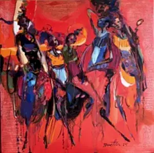 NURETTİN AKKAYA tarafından 2025 yılında 60x60 cm ölçülerinde Tuval üzeri yağlı boya tekniği ile yapılmıştır.